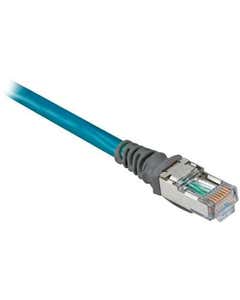 Straight Male RJ45 to Straight Male RJ45 Patchcord, Foil and Braided Shield, 600V PVC,  1.9 m