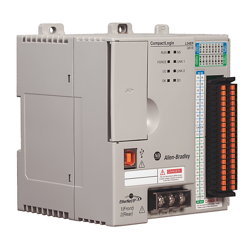 Rockwell,1769-L24ER-QB1B,CompactLogix 750KB DI/O Controller,Industrial ...