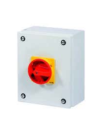 Main Switch 3 Pole + N , 63 A EMERGENCY SWITCHING OFF FUNCTION , LOCAKBLE IN THE 0 (OFF) POSITION SURFACE MOUNTING 