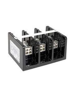 1492 Power Block, Power Distribution Block, 3-Pole, Aluminum, 2 Openings Line Side, 6 Openings Load Side, 350 Amps