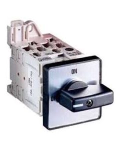 IEC Control and Load Switch, OFF-ON 90°, 25 Amp, 3 Poles , Front / Door