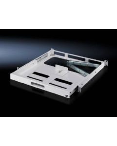 Keyboard drawer 1 U for two pairs of 482.6 mm (19") mounting angles