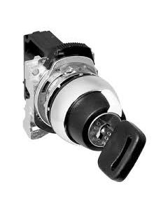 800F 2 Position Key Selector Switch - Metal. Spring Return from Right. Left Key Removal. Key Code 3801.