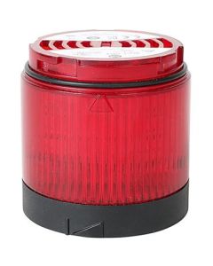 856T 70 mm Light Modules, Black Housing Color, Steady LED, Red Output Color, Standard Lens Finish