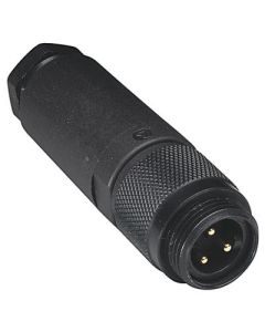 M12 DC Micro Connector. Male connector/screw. 4-pin. Straight configuration