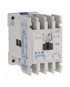 CONTROL RELAY, 4 POLE, 50-60 HZ, 600V, 2NO 2NC 120VAC, D15 SERIES.  D15CR22AB