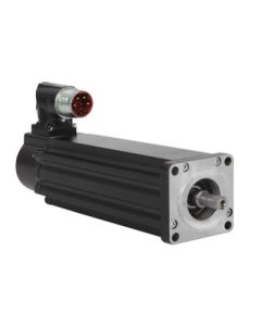 Servo Motor, Low Inertia, 480V AC, 115mm Bolt Circle Frame Size, 2 (Two) Magnet Stacks, 4500 RPM Rated Speed, Multi-turn Encoder, Keyed Shaft, SpeedTec Right Angle DIN, No Holding Brake, IEC Metric Mounting Flange, Standard
