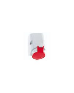 Wall mounting socket outlet Quick-Connect 32A 5p 400V 6h IP44 dimension of enclosure: 126x83 mm	
