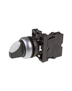 SELECTOR SWITCH, 2N/O, 3 POSITIONS, FRONT MOUNT.  M22-WRK3/K20