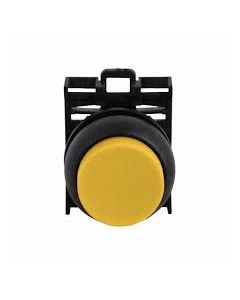 Pushbutton, raised, yellow, maintained . M22-DRH-Y