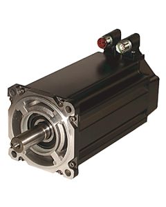 Bulletin MPL - Low-Inertia Brushless Servo Motors Product, 460 V, Frame Size 45 = 130 mm (5.12 in.), Stack Length 30 = 76.2 mm (3.0 in.), 4000 RPM, Single-turn High-resolution Encoder. Keyed Shaft Extension, SpeedTEC DIN Connector, Right Angle, 180+ Rotat
