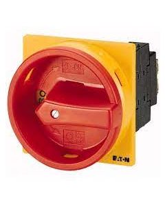 Main switch, 3 pole, 32 A, Emergency-Stop function, Lockable in the 0 (Off) position, flush mounting . P1-32/EA/SVB
