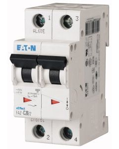 Miniature circuit breaker (MCB), 10 A, 2p, characteristic: C