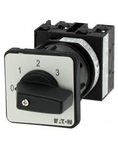 Step switches, Contacts: 3, 20 A, front plate: 0-3, 45 °, 3 steps, 45°, maintained, flush mounting