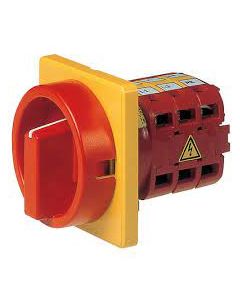 3 x 40Amp , switch insert for base mounting provided with shaft and round handle