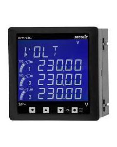 VOLTMETER-96x96MM, MOVING IRON, SHORT SCALE 90DEG,SCALED:0-15KV, RATING: 0-150V AC, 50HZ, VTR: 11kV/110V FITTED WIH A LOW GLARE WINDOW AND TERMINAL COVER Class 1.5