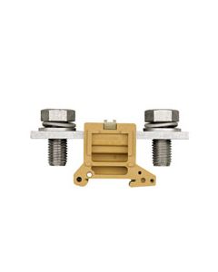 SAK Series, Feed-through terminal, Rated cross-section: 240 mm², Screw connection, medium yellow, Direct mounting SAKG 54/35 II