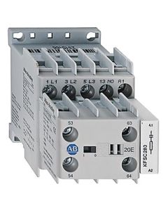 Miniature Contactor, Screw Type Terminals, 9 A, System Control Voltage: 24 (17...30)V DC Diode, 3 N.O. Main Contacts, 1 N.C. Auxiliary Contact, 1