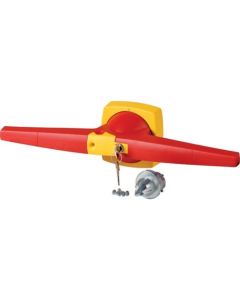 Toggle, 14mm, door installation, red/yellow, cylinder lock