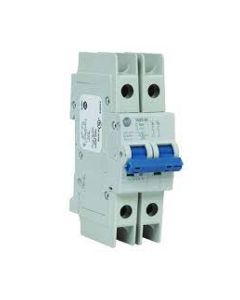 Bulletin 1492-SPM Supplemental Circuit Breaker, 2-Pole, Trip Curve C, 1 A, No Neutral