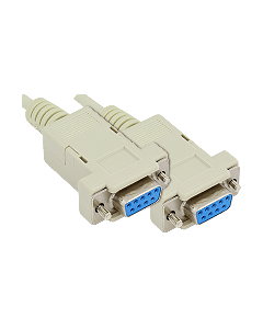 Null-Modem-Cable, 2x Sub D9-Female RS232; 2m