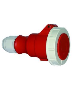 Panel mounting socket outlet, angled , 63A , 5P ,3p+N+PE ,6 h ,200/346 - 240/415V~ ,50/60Hz,IP67
