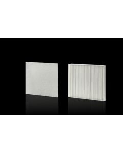 Pleated filter for fan-and-filter units, roof-mounted fans, cooling units and chillers