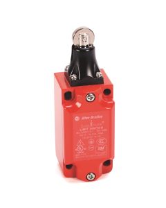 Safety Limit Switch, 30mm Metal, Roller Plunger, 1 N.C., 1 N.O., Snap Acting, M20 Conduit