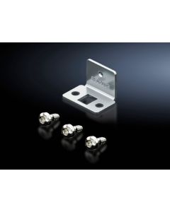 Angle bracket For combination rail For variable mounting of combination rails between two punched sections with mounting flanges in the enclosure interior.