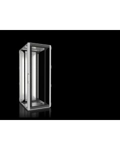 Network/server enclosure TS IT with glazed door, IP 55, with 482.6 mm (19") mounting frame