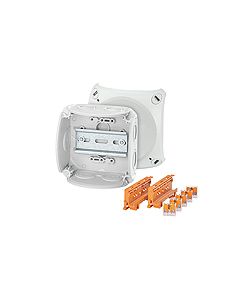 Cable junction box with compact connection terminal