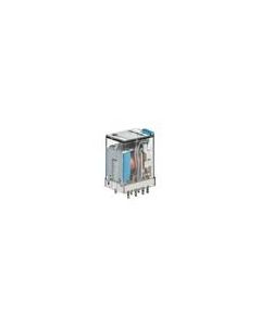 700-HK General Purpose Slim Line Relay, 8 Amp Contact, DPDT, 24V DC, Push-To-Test & Manual Override function and Pilot Light