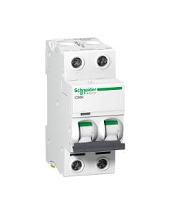 Acti9 iC60N 2P 1A C Miniature Circuit breaker
