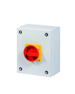 Main Switch 3 Pole + N , 63 A EMERGENCY SWITCHING OFF FUNCTION , LOCAKBLE IN THE 0 (OFF) POSITION SURFACE MOUNTING 