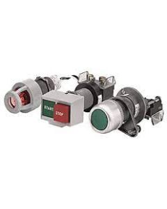 30.5mm Type 4/4X/13 Mom. Contact PB, Non-Illum., Black, Flush Hd, 2 N.O. - 2 N.C. Explosion Protected 