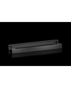 VX base/plinth corner piece with trim panel, front and rear, H: 100 mm, for W: 1200 mm, sheet steel