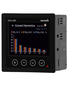 MFM, Elite 500, 35-500VAC (L-L), Rogowski coil Ip 4000A, 200mm dia, class 0.5s, TFT, Aux 85-300V AC/ 48-300V DC, MODBUS on RS485, SW configuration-1 (Ind harmonics Up to 15th order), 96x96, CEWE