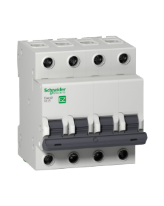 Easy9 miniature circuit breaker- 4P - 40 A - C curve - 6000 A - 400 V