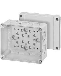 Cable Junction Box Fitted with Elmex  make 4 sq mm terminal-3 no's, Earth terminal - 2 no's end plate end clamp etc on din rail with acc
