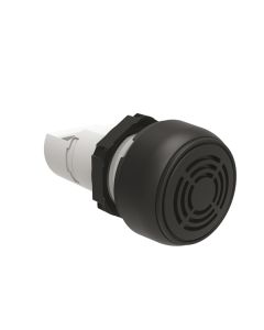 Continuous or pulsa-tone monoblock buzzer Ø22mm Platinum series chromed plastic, 18-30VAC/DC, IP40 - 90dB