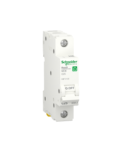 Miniature circuit breaker (MCB), Resi9, 1P, 25A, C curve, 6000A (IEC/EN 60898-1)