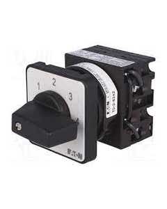 Step switches, Contacts: 4, 20 A, front plate: 0-4, 45 °, 4 steps, 45°, maintained, rear mounting